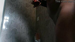 Katy Katie's sexy body under hot shower