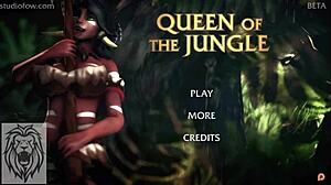 Queen of the jungle rules with wild moves in animated action.