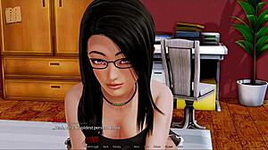 A sensual stay at a harem hotel in a hentai game