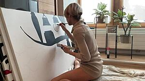 Bold beauty gets dirty in anal art