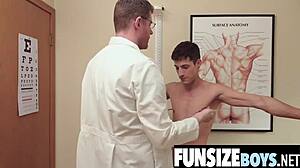 I watch flexible boy's tight anus gaped by monster cock.