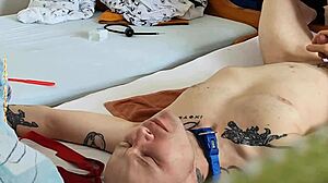 i’m all about nuts teabag rimjob and dirty fun. hogtied twink gets foot spanking and edging like never before!