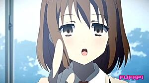 Making my partner squirt heavily in hentai