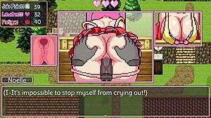 Noelle Rides Hard in Pixel Art Game