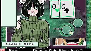 Erotic blackjack game with a striptease twist