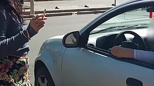 I masturbate a stranger in his car while my husband films everything