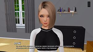 Beautiful Asian babe gets her ass fucked hard in this anime game