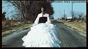 Watch the bride get fucked on the ranch.