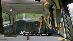 Tight pussy russian divorcee kristina grace bent over in fake taxi