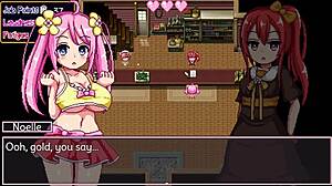 Noelle Rides Hard in Pixel Art Game