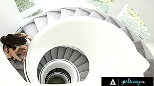 Girlsway - Serial Fucker Dillion Harper Gets Lured By Sinn Sage & Her Horny Stepmom India Summer