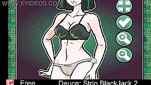 Erotic blackjack game with a striptease twist