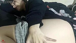 My teen sister trades movie night for hardcore sex with me