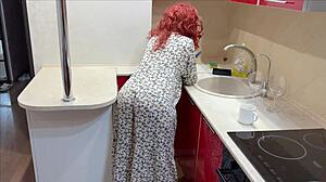 Mature stepmom got dick in anal