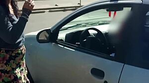 I masturbate a stranger in his car while my husband films everything