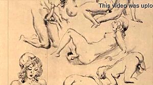 Retro Erotic Drawings Come Alive!