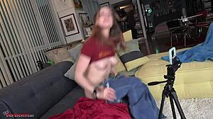 Fiona Sprouts Sticks It In Her Cunt Hardcore