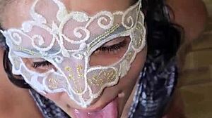 Sailor girl hotwife gets facial cumshot after blowjob