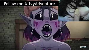 omg i’m obsessed with derpixon’s cursed prince femdom hentai with ivy, part 2 is wild with oiled big tits