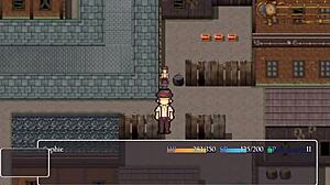 She grabs something weird in his box