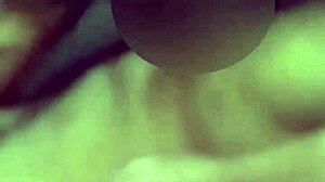 She's giving a deep interracial blowjob to him.