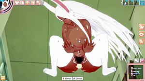 Can This Big-Ass Bunny Handle Intense Fucking to Orgasm in Hentai Game?