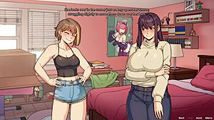 Amy gets to enjoy Chloe's big and curved futa cock - benefitship
