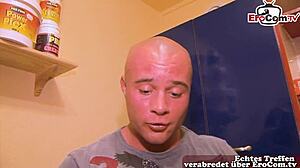 german wife next door hooks up with fitness user at casting