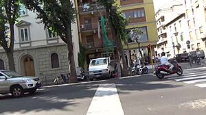 Dirty Italian MILF group fun with orgasm and blowjob