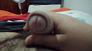 A solo massage session leading to explosive corrida.