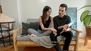 Horny College Student Fucks Studying Partner