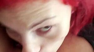 Redhead Karla Rose in a Playful Moment