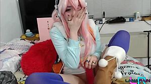 Super Sonico, pound that dildo on cam for us!