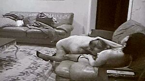 husband watches asian wife take it all!