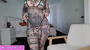 A MILF in a micro bikini, trying out anal toys and sharing her experience