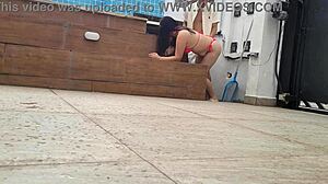 Latina Wife Cheats on Husband with Pool Boy in Steamy Doggystyle Encounter. Watch the Betrayal Unfold!