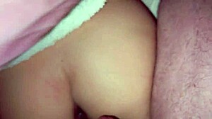 Beautiful Brunette Stepsister Bent Over With Wet Panties