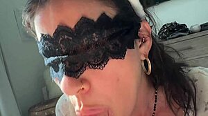 cute bunny girl teases before sucking my cock hard