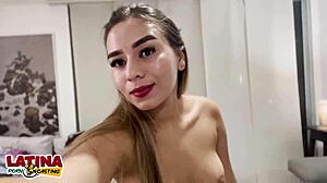Tiny Latina Teen Excited for Monster Cock in Porn Casting Interview