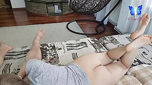 Blowjob with swallowing real massy load of sperm.