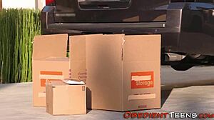 Dominated teen 18+ takes facial!