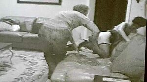 husband watches asian wife take it all!