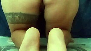 Sexy Mexican Dancing in Lingerie Showing Ass and Natural Tits