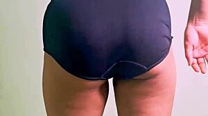 Hot college girl bent over in doggystyle