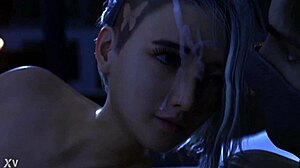 petite teen sucks big cock until messy facial cumshot explosion.