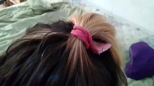 i feel so excited behind the scenes with cute teen after shower