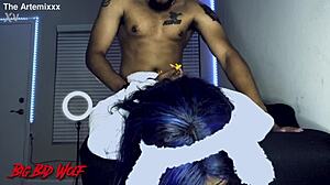 A BDSM scene with a big cock in a sheep costume