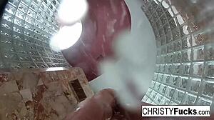 Hot shower bts fun with christy & dahlia in lesbian oral