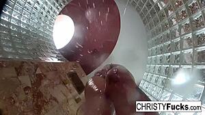 Hot shower bts fun with christy & dahlia in lesbian oral