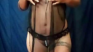 Sexy Mexican Dancing in Lingerie Showing Ass and Natural Tits